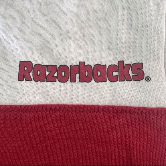 Colosseum NWT Arkansas Razorbacks Aidan Lightweight Half-Zip Hoodie Size M - Picture 6 of 6